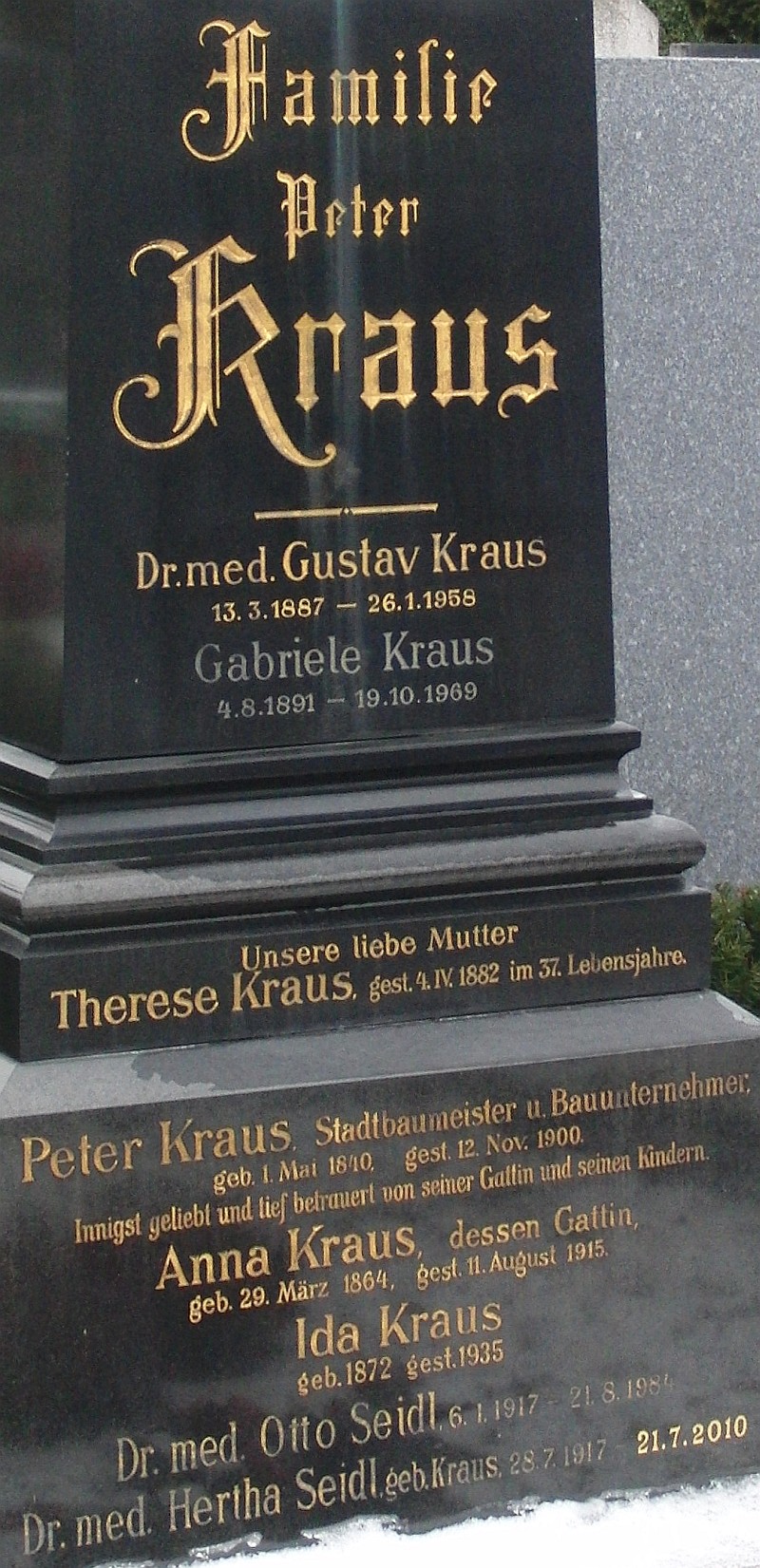 Kraus; Seidl; Seidl geb. Kraus