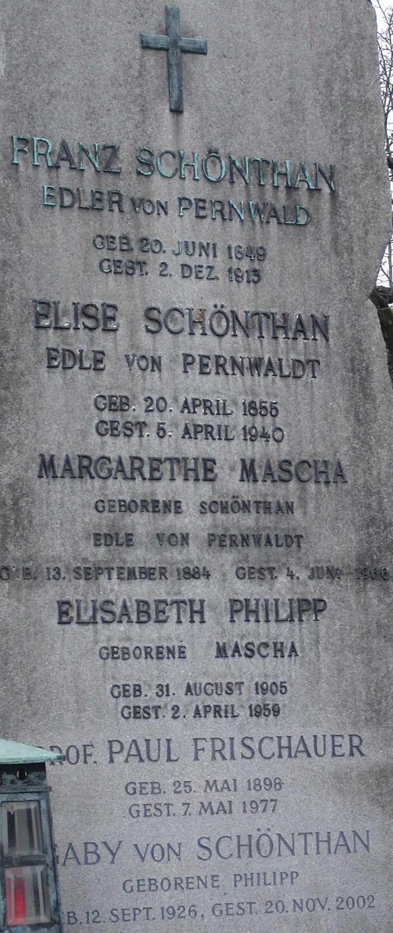 Schönthan von Pernwaldt; Mascha; Philipp; Frischauer; Grumbach-Palme (1)