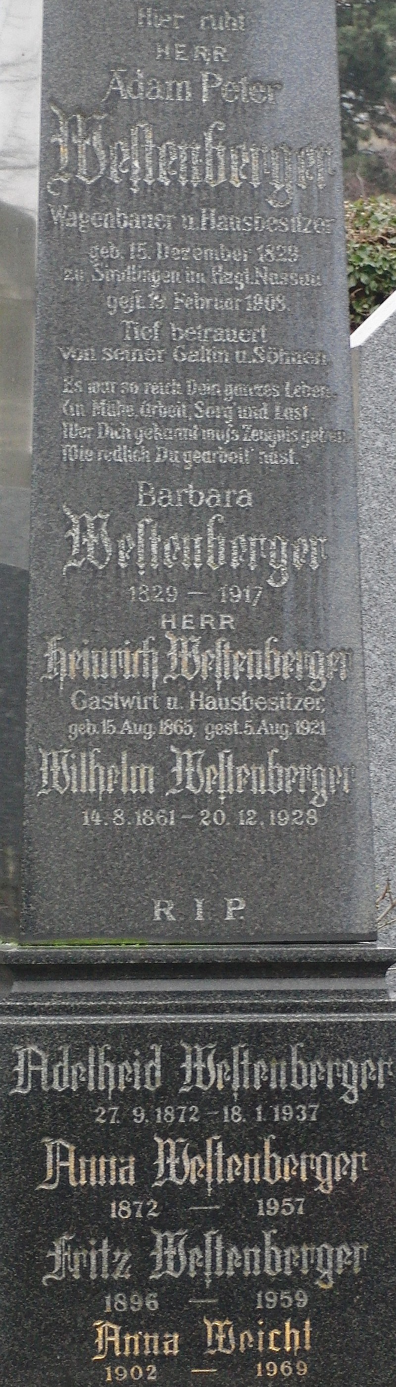 Westenberger; Weicht