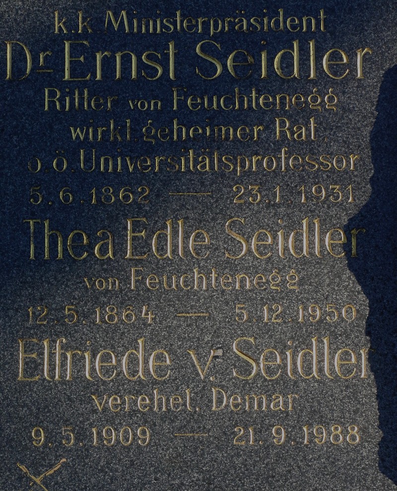 Seidler von Feuchtenegg; von Seidler verehel. Demar