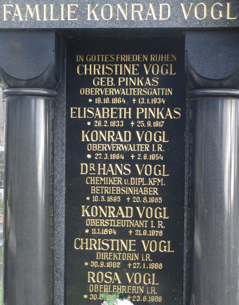 Vogl geb. Pinkas; Vogl