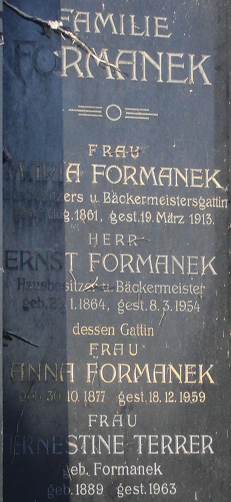 Formanek; Terrer geb. Formanek