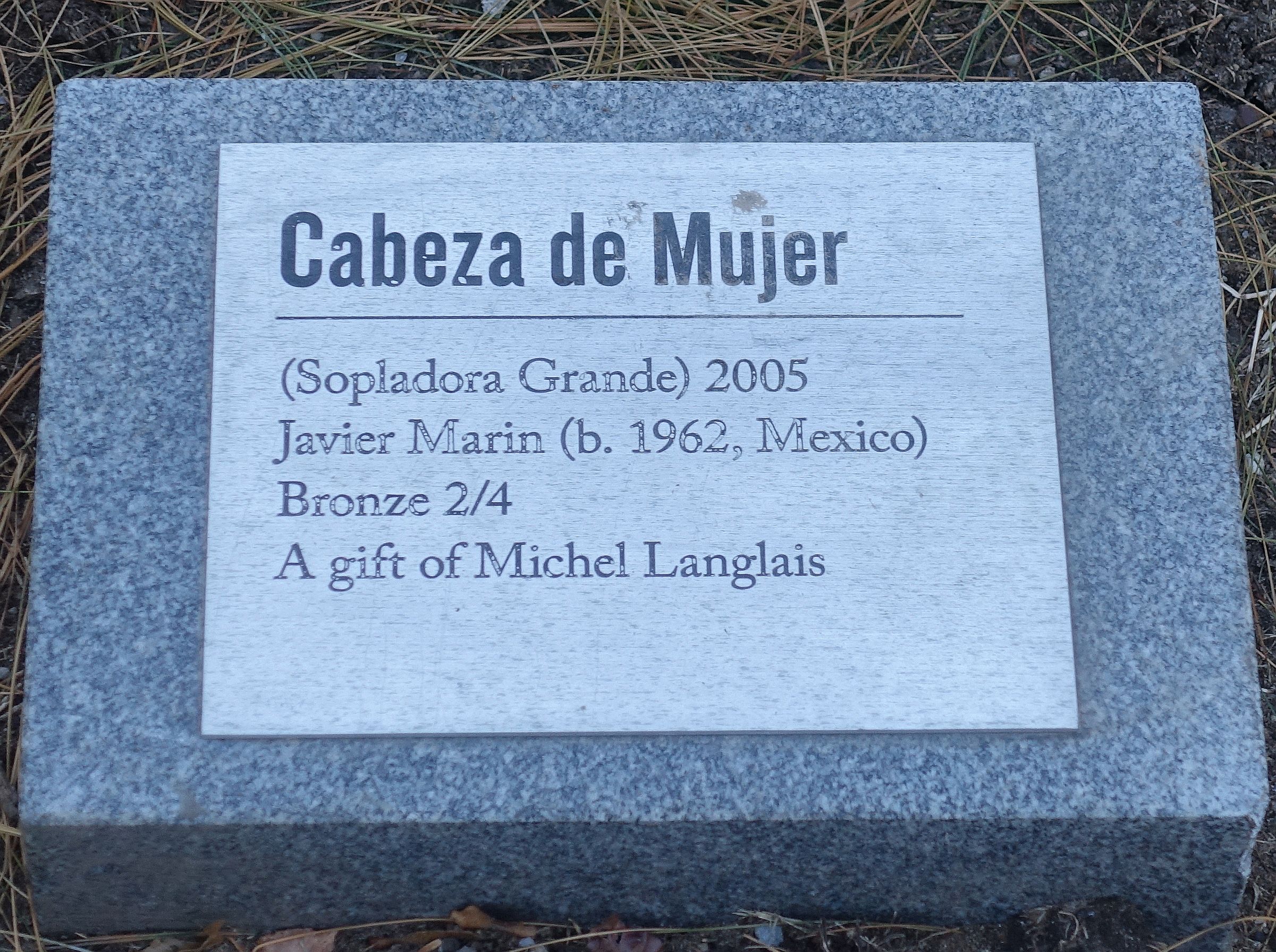 Langlais; Marin; Cabeza de Mujer (2005)
