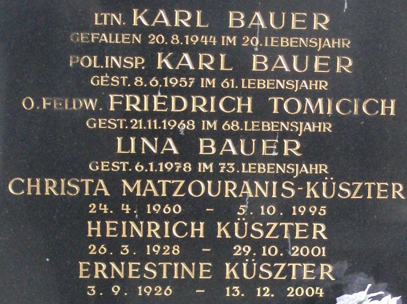 Bauer; Matzouranis-Küszter; Tomicich; Küszter
