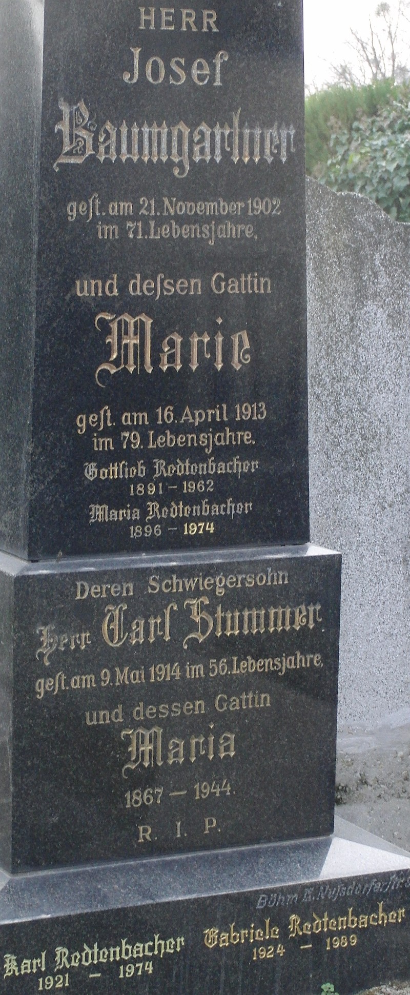 Baumgartner; Stummer; Redtenbacher