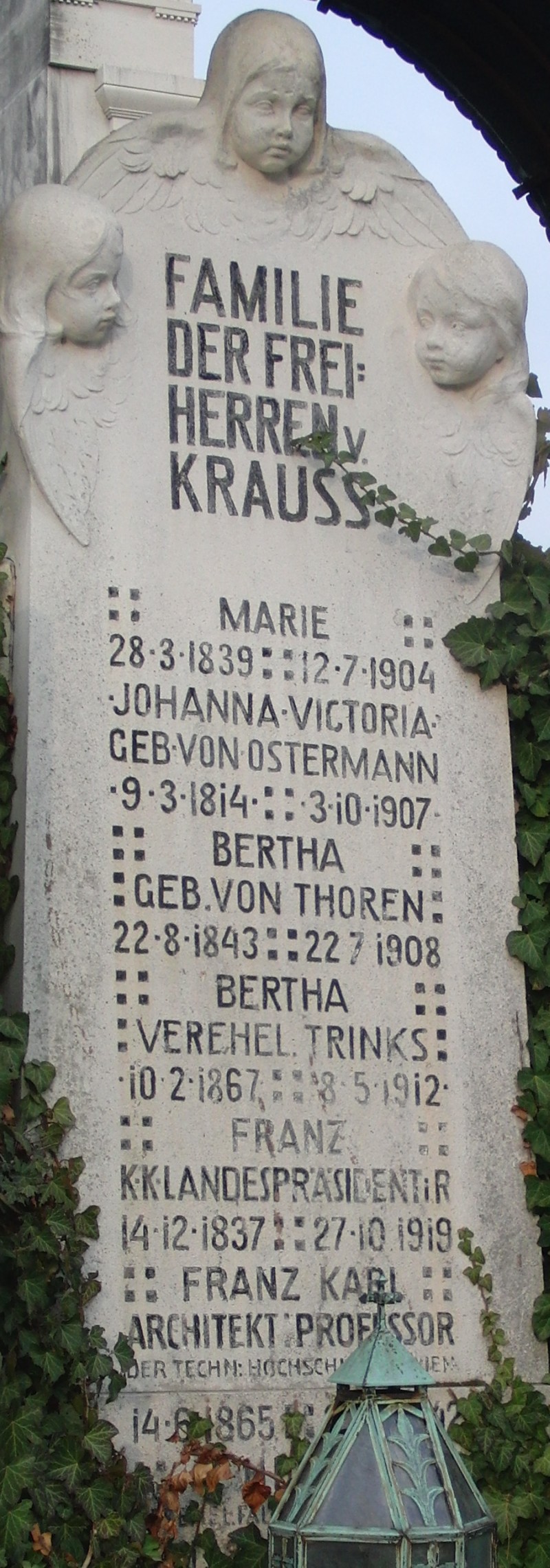 von Krauss; von Krauss geb. von Ostermann; von Krauss geb. von Thoren; von Krauss verehel. Trinks