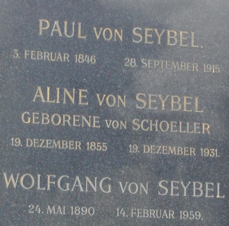 von Seybel; von Seybel geb. von Schoeller