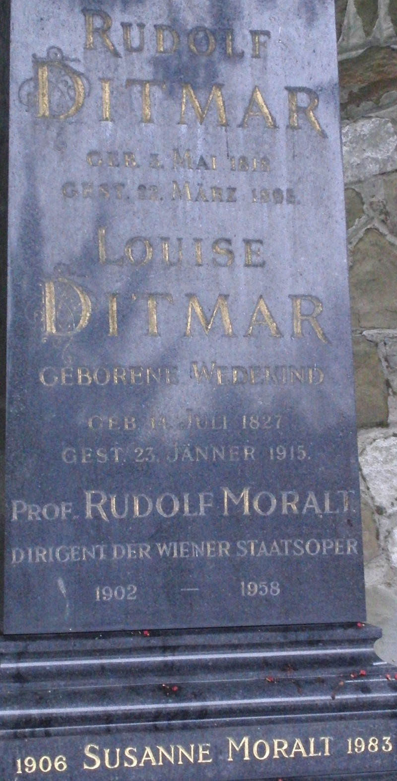 Ditmar; Ditmar geb. Wedekind; Moralt