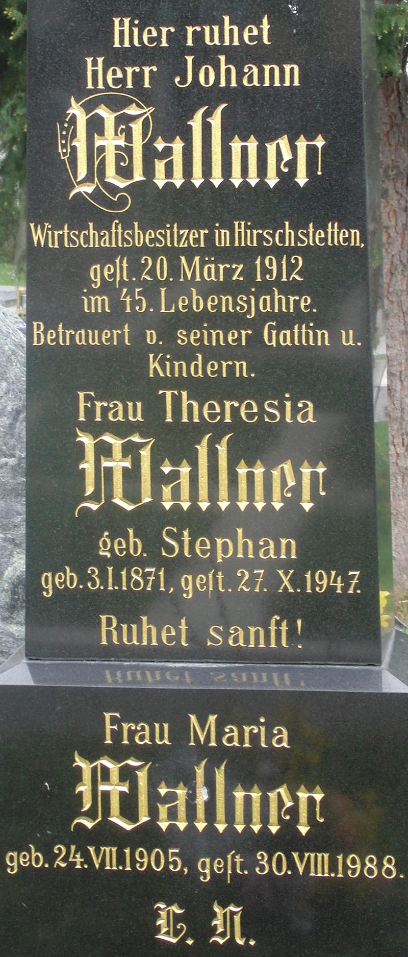 Wallner; Wallner geb. Stephan