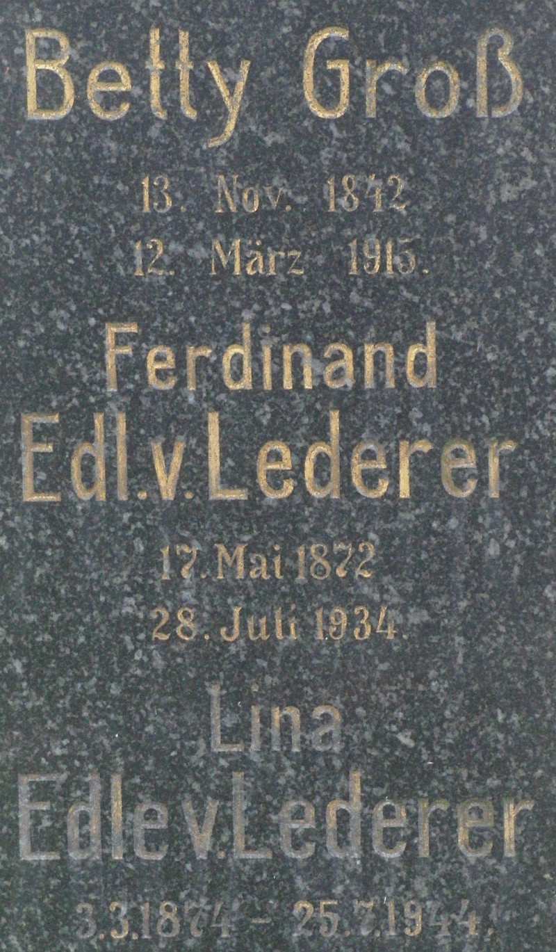 Groß; Lederer