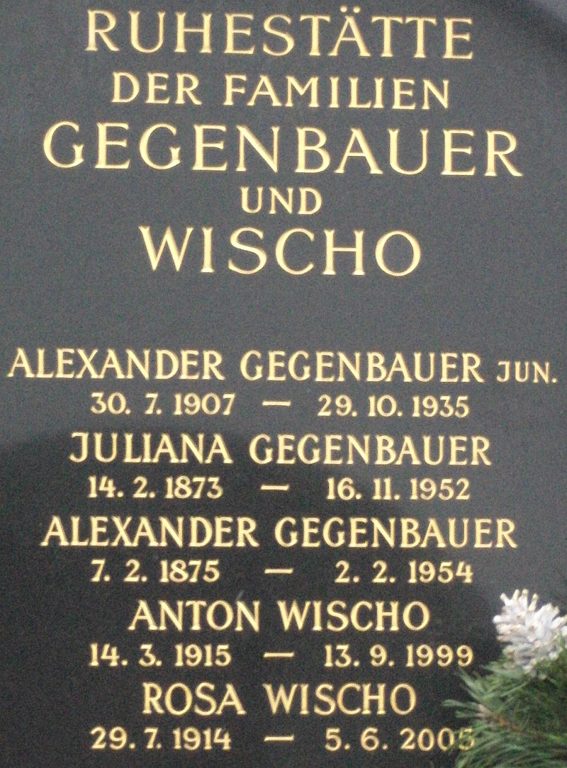 Gegenbauer; Wischo