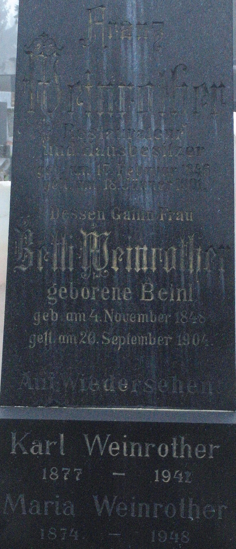 Weinrother; Weinrother geb. Beinl