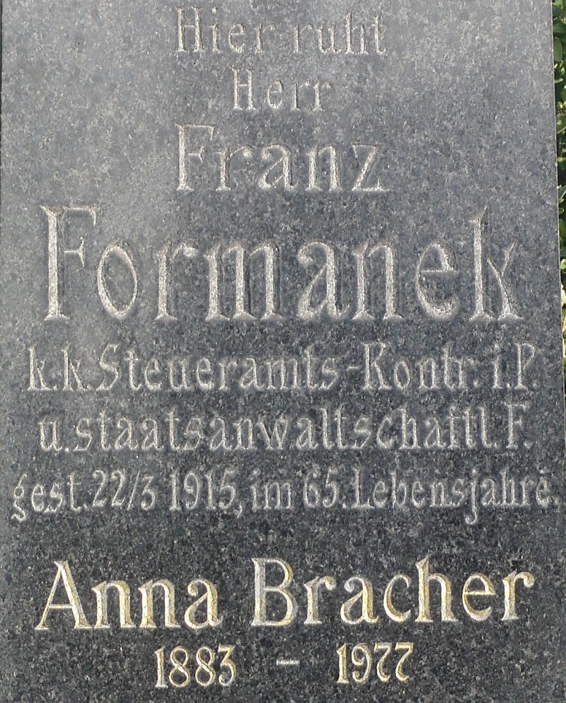 Formanek; Bracher