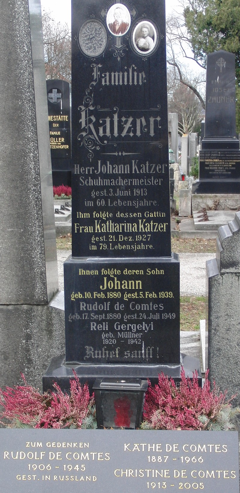 Katzer; de Comtes; Gergelyi geb. Müllner