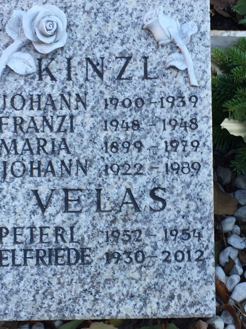 Kinzl; Velas