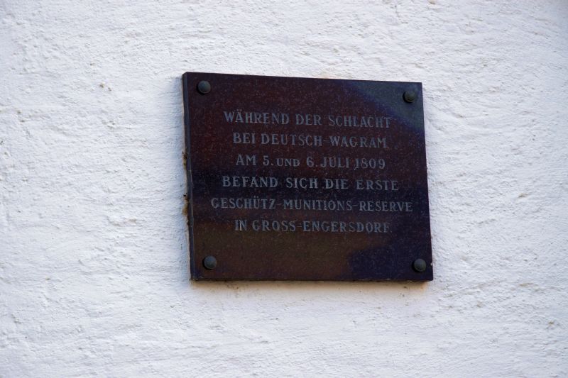 Kirche; Gedenktafel; 1809; Deutsch-Wagram