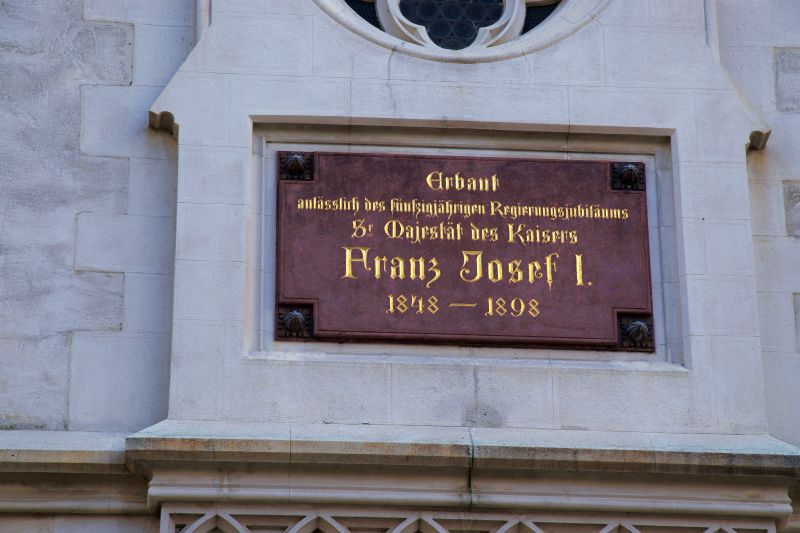 Kirche; Gedenktafel; Franz Josef I