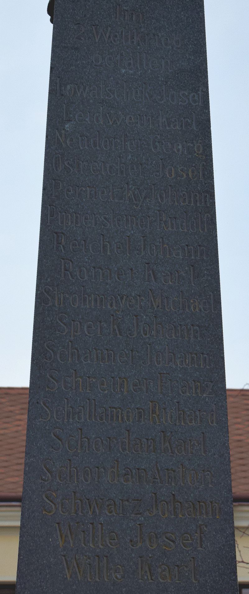 Kriegerdenkmal; Kriegstote 2.WK