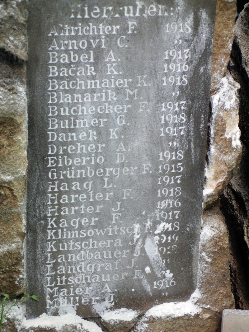 Kriegstote Schwechat - 1. Weltkrieg