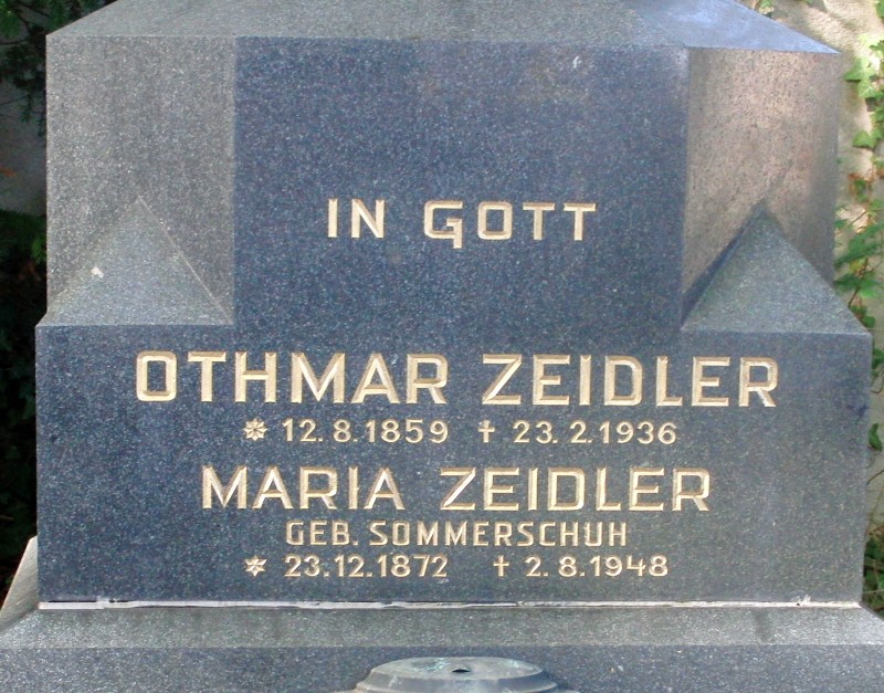 Zeidler; Zeidler geb. Sommerschuh
