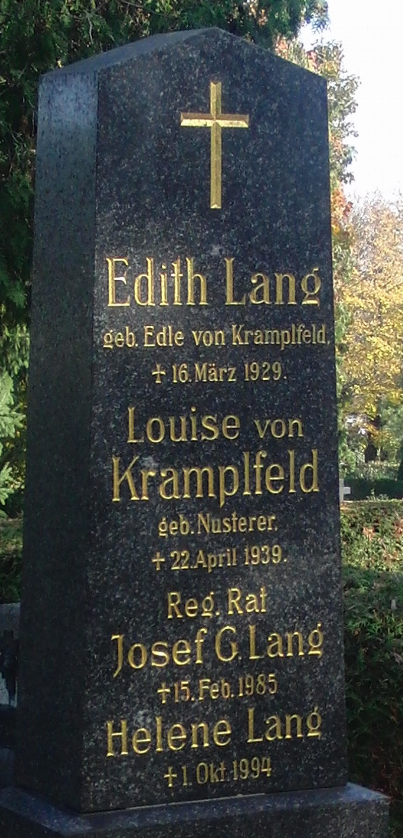 von Kramplfeld geb. Nusterer; Lang; Lang geb. von Kramplfeld