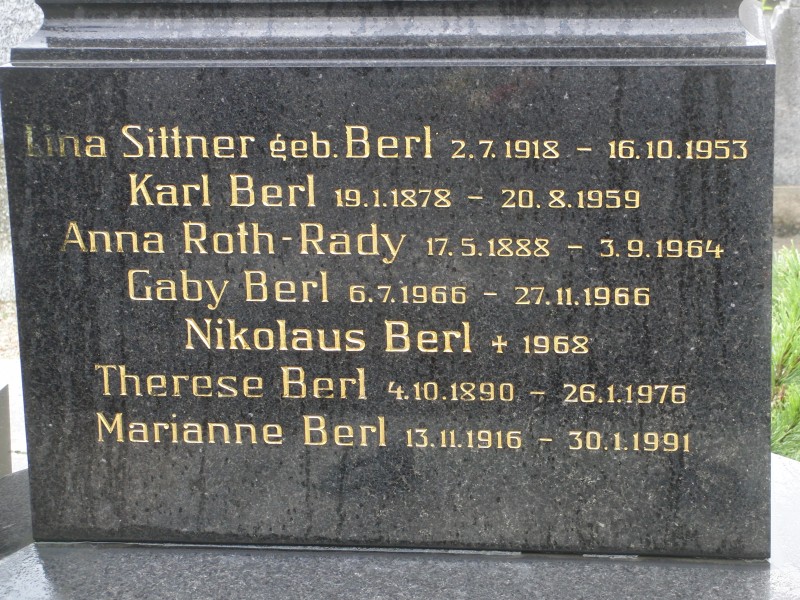 Berl; Sittner; Roth-Rady