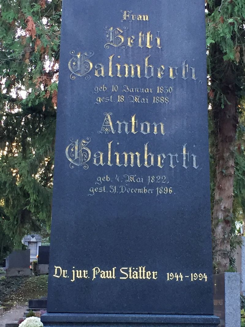 Galimberti; Stätter