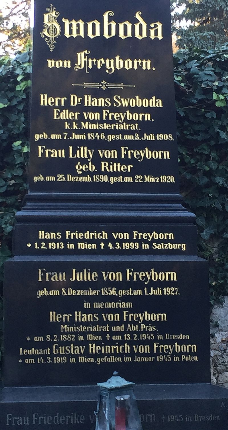 Swoboda von Freyborn; von Freyborn; Ritter