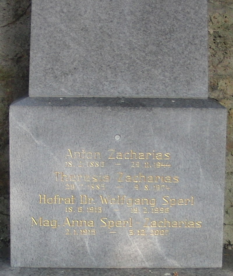 Zacharias; Sperl