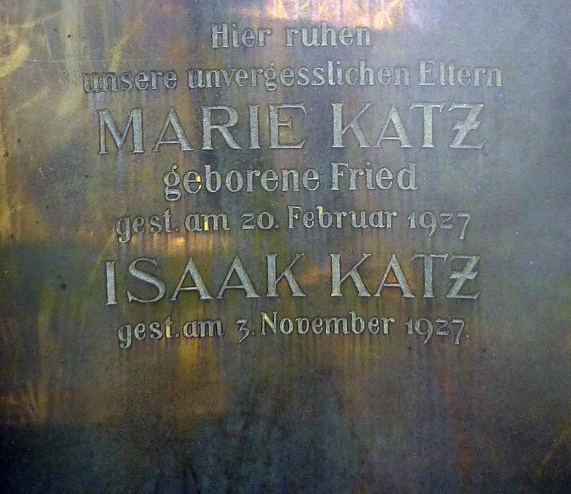 Katz; Katz geb. Fried