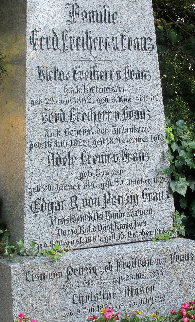 von Franz; von Penzig; von Penzig-Franz; Moser