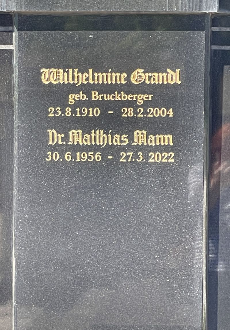 Grandl; Bruckberger; Mann
