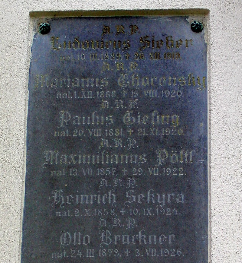 Sieber; Chorensky; Giefing; Pöll; Sekyra; Bruckner