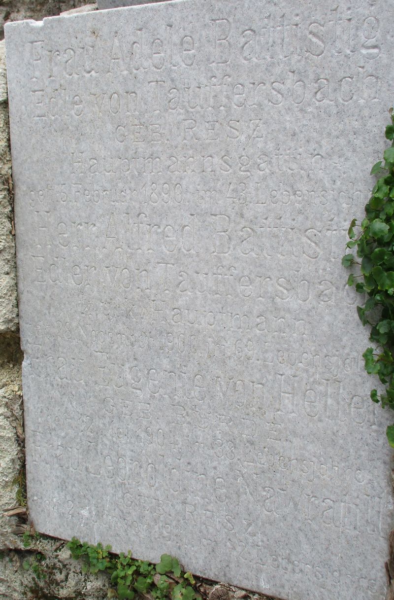 Battistig von Tauffersbach; Resz; von Heller; Nawratill