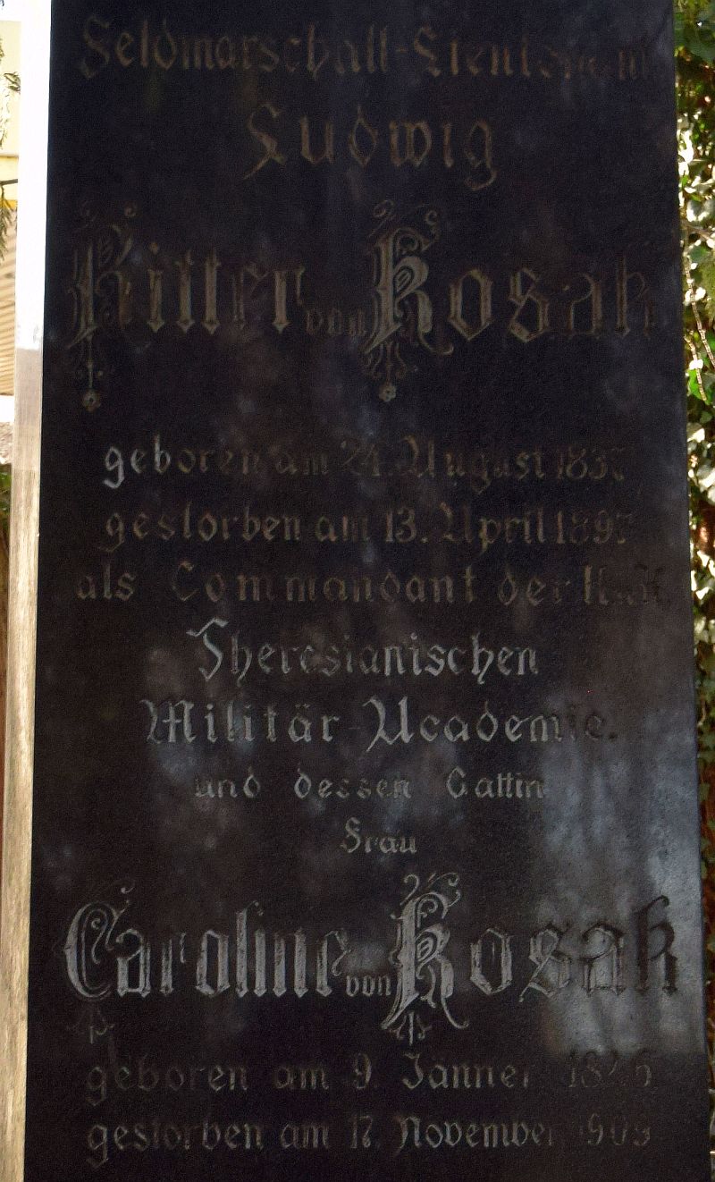 Kosak, k. u. k. Feldmarschall-Leutnant Ludwig Ritter v., Akademiekommandant von 1890-1897.
