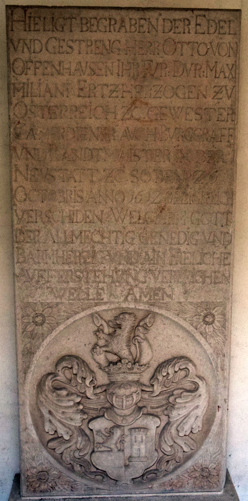 Grabstein; von Offenhausen