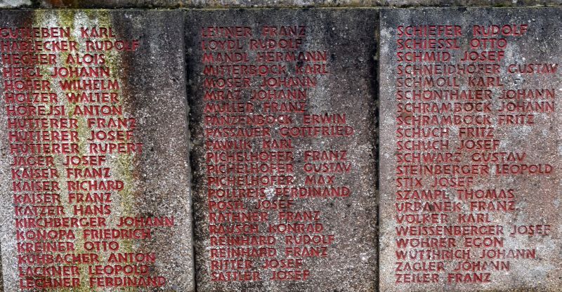Kriegerdenkmal; Kriegstote 2.WK