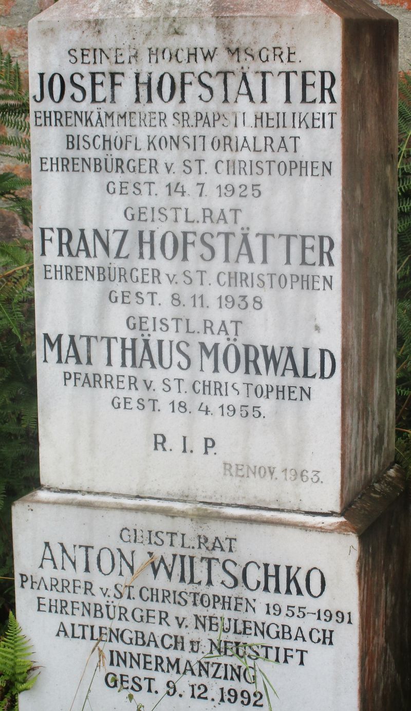Hofstätter; Mörwald; Wiltschko
