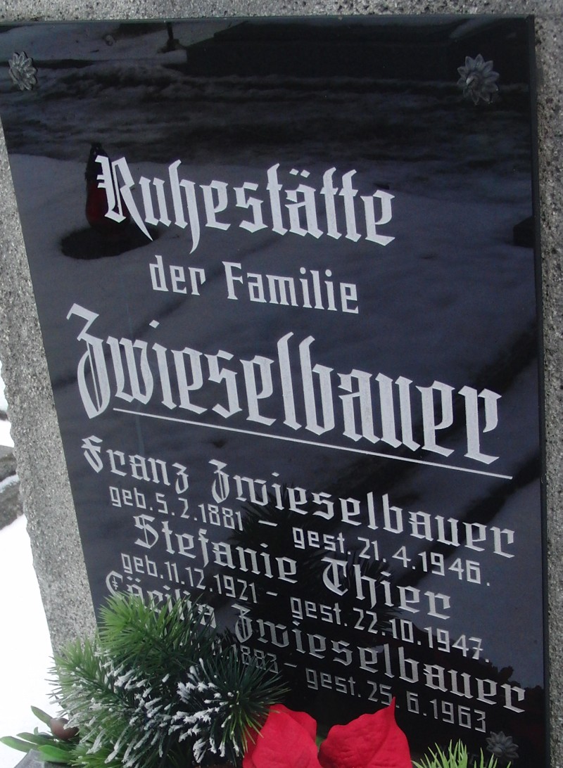 Zwieselbauer; Thier