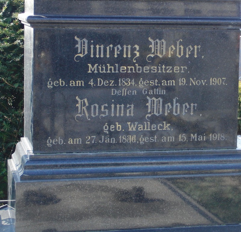 Weber; Weber geb. Walleck