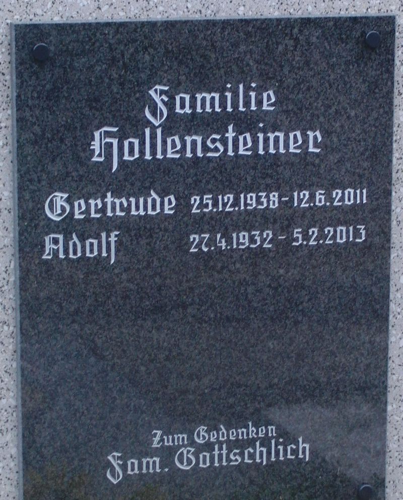 Hollensteiner; Gottschlich