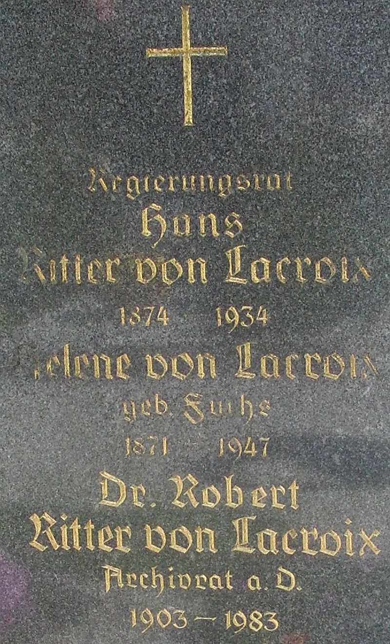 von Lacroix; von Lacroix geb. Fuchs