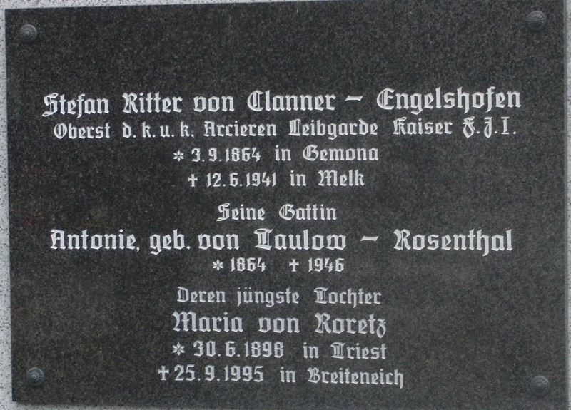 Clanner-Engelshofen; Taulow-Rosenthal; Roretz