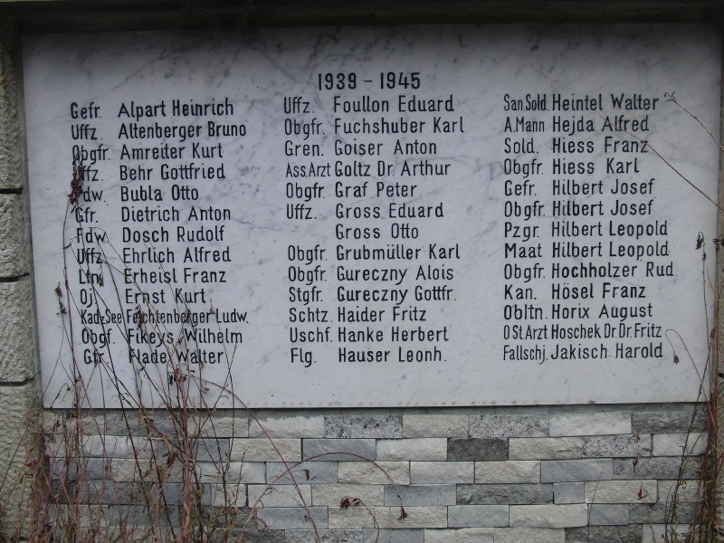 Kriegstote Kritzendorf - 2. Weltkrieg