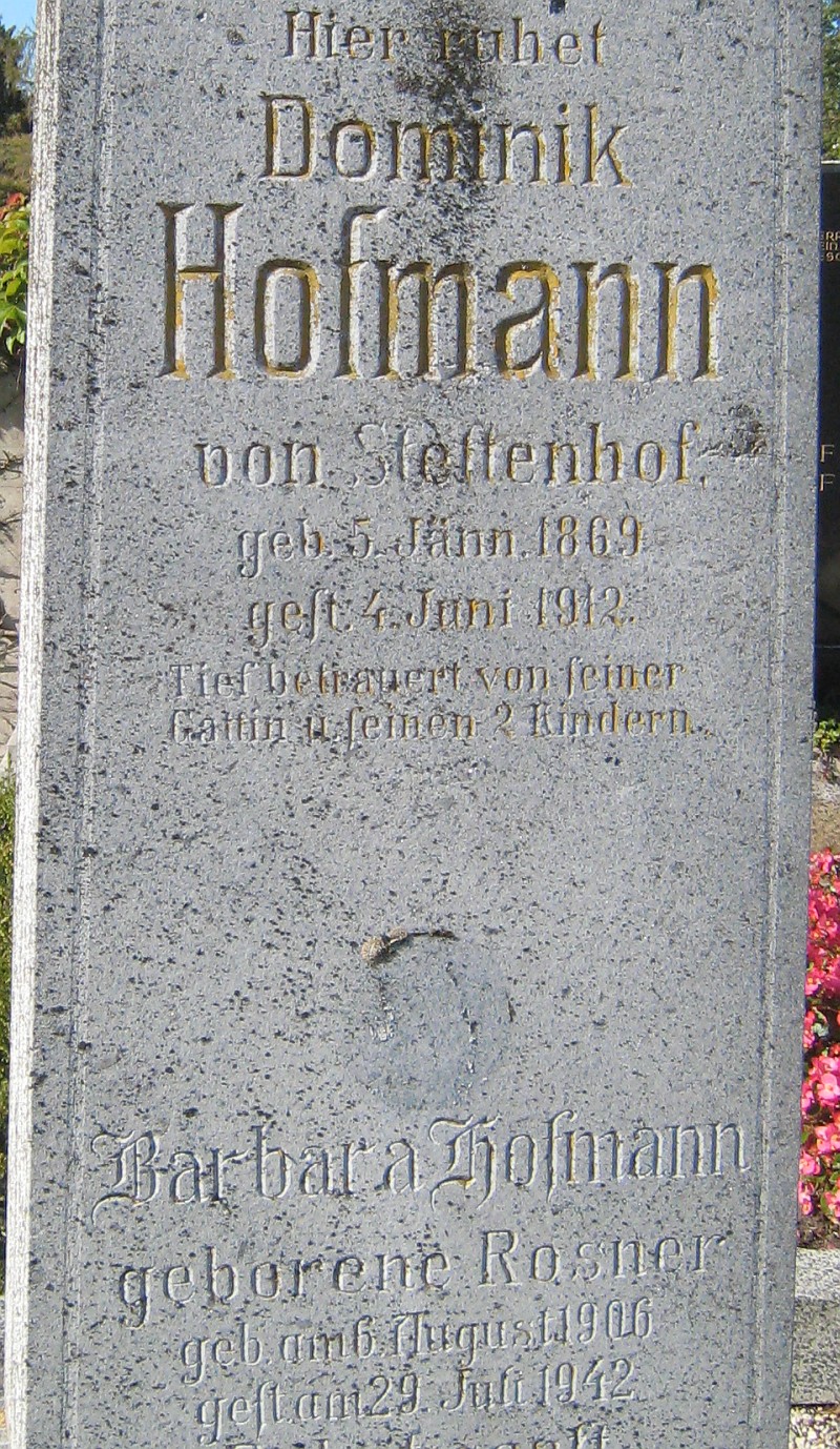 Hofmann; Hofmann geb. Rosner