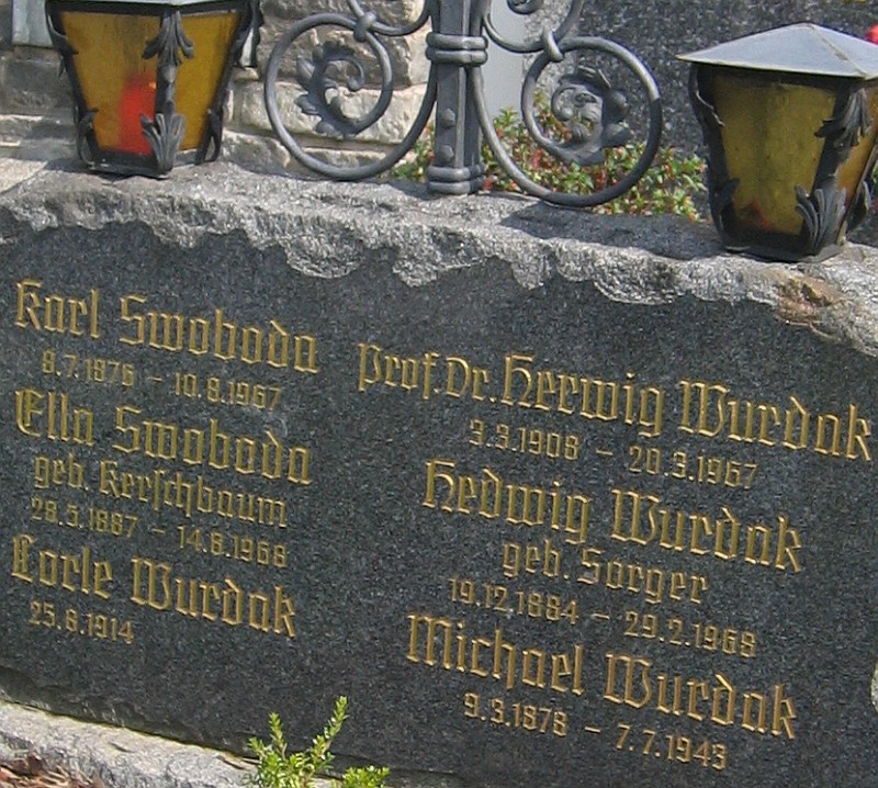 Swoboda; Swoboda geb. Kerschbaum; Wurdak; Wurdak geb. Sorger