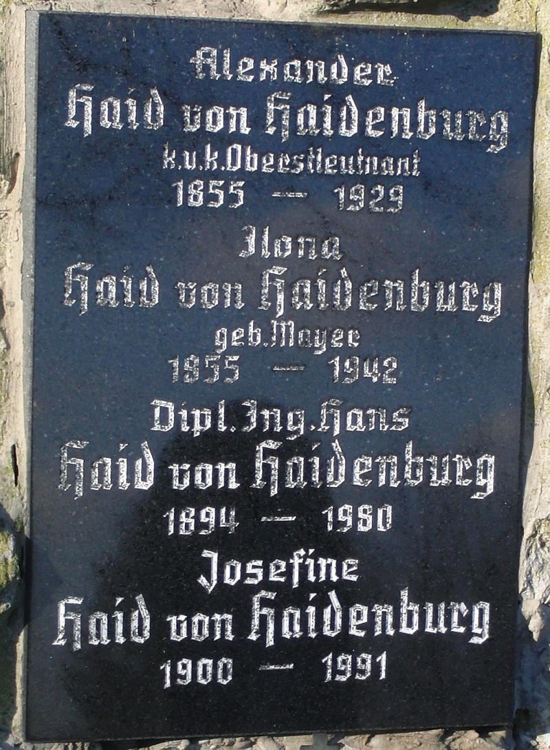 Haid von Haidenburg; Haid von Haidenburg geb. Mayer 