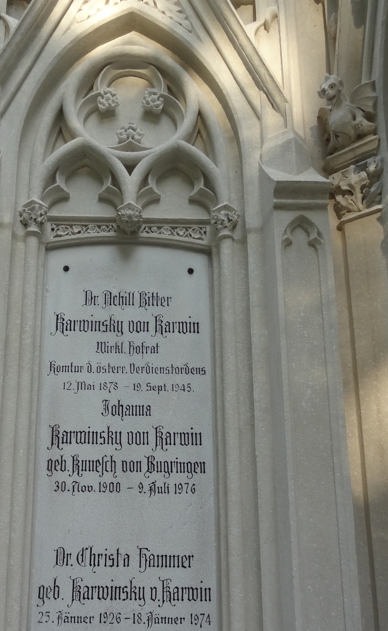 Karwinsky von Karwin; Karwinsky von Karwin geb. Kunesch von Bugringen; Hammer geb. Karwinsky von Karwin