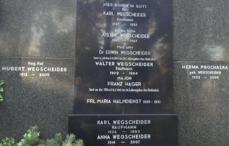 Wegscheider; Prochaska geb. Wegscheider; Halmdienst