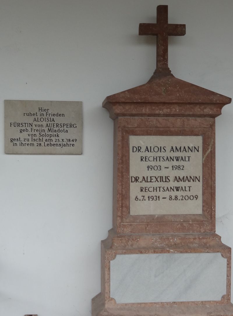 Amann; Auersperg; Mladota von Solopisk